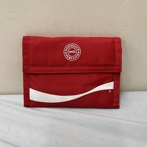 NEW Vintage Official Surf Club Coca-Cola Trifold wallet Excellent Condition Red